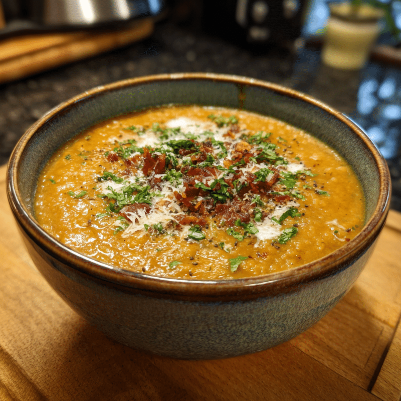 Creamy Lentil Sun-dried Tomato Soup: The Best Cozy Comfort Food
