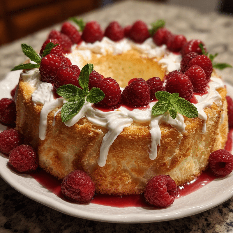 Raspberry Angel Food Cake: The Best Heavenly Treat