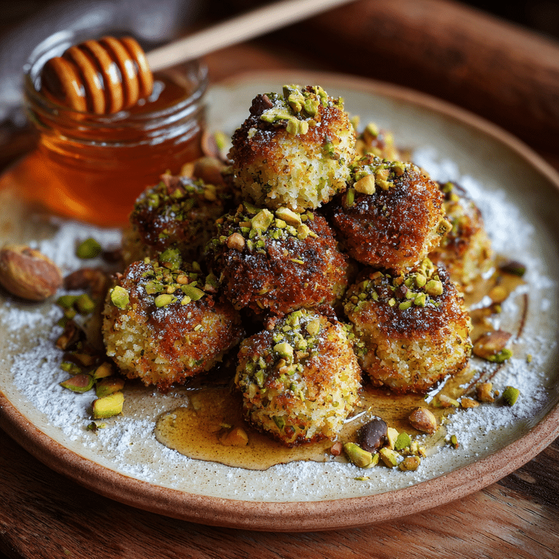 Ricotta Pistachio Honey Bites: The Best Bite-Sized Delight