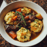 Beef Stew with Cheddar Herb Dumplings: The Best Comfort Food Recipe