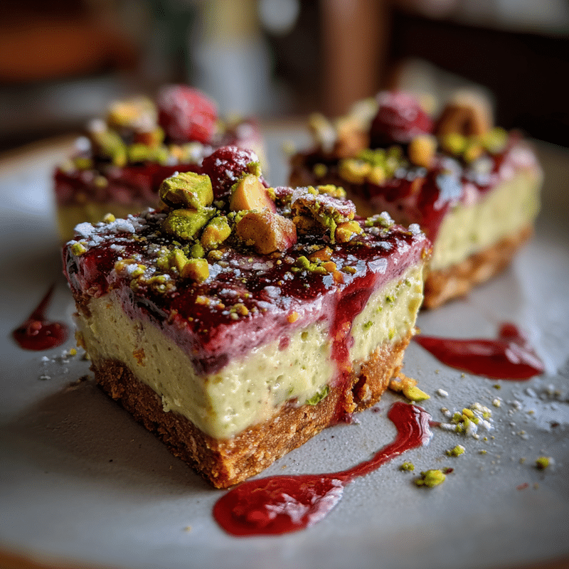 Raspberry Pistachio Cheesecake Bars: The Best Recipe You'll Ever Try