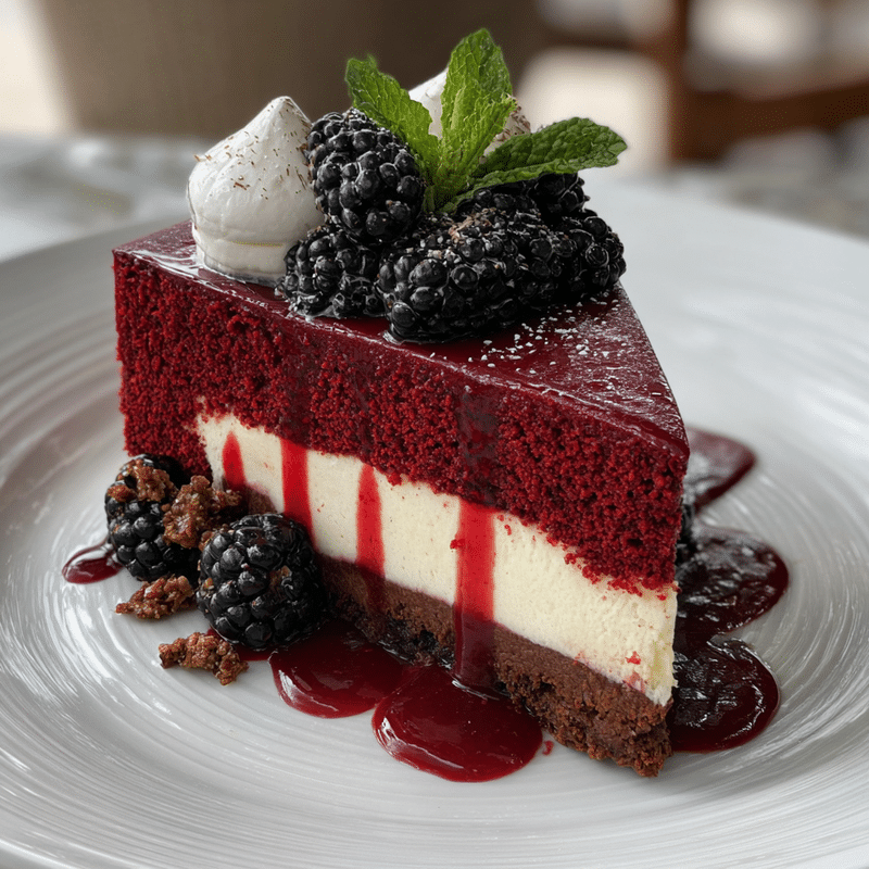 How to Make Blackberry Red Velvet Cheesecake in 5 Easy Steps Why Blackberry Red Velvet Cheesecake is the Perfect Dessert for Any Occasion Best Blackberry Red Velvet Cheesecake Recipe You'll Ever Try Blackberry Red Velvet Cheesecake: A Decadent Twist on a Classic Dessert Elevate Your Dessert Game
