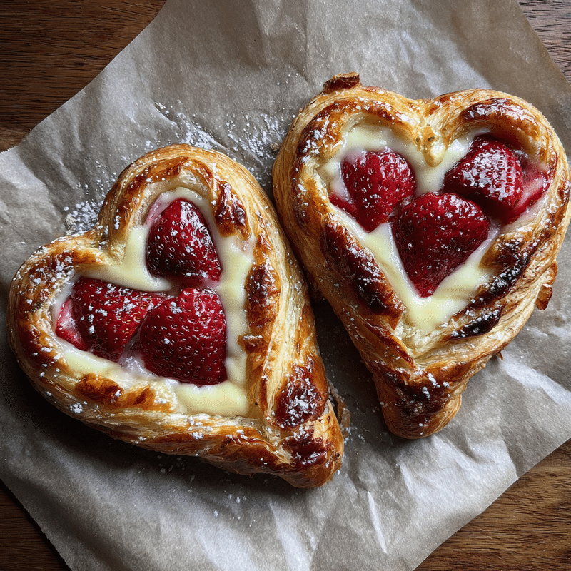 Strawberry Cream Cheese Heart Danishes: The Best Recipe for Flaky Perfection