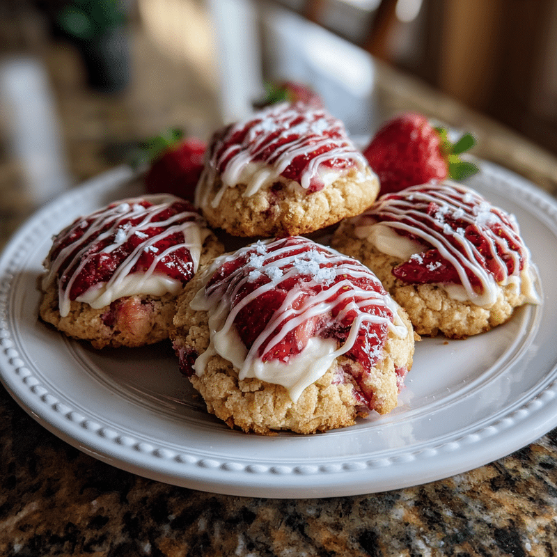 1. Irresistible Strawberry Cheesecake Cookies: The Sweetest Treat 2. Why You Need to Try Strawberry Cheesecake Cookies (and How to Make Them) 3. Best Strawberry Cheesecake Cookies: A Delightful Fusion of Flavors 4. Strawberry Cheesecake Cookies: 5 Reasons to Bake
