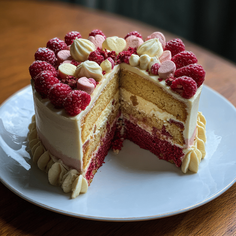 Vanilla, Earl Grey & Raspberry Heart Cake: How to Make This Dreamy Dessert