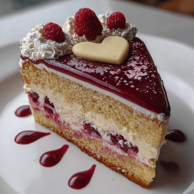 Vanilla, Earl Grey & Raspberry Heart Cake: How to Make This Dreamy Dessert
