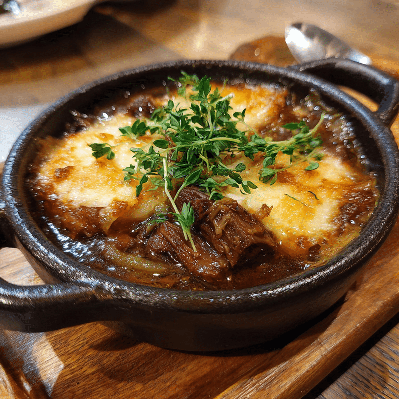 Here are 5 SEO-friendly blog titles: 1. French Onion Short Rib Soup: Why You Need This Hearty Dish in Your Life 2. Best French Onion Short Rib Soup for Cozy Winter Nights 3. How to Make the Ultimate French Onion Short Rib Soup 4. 7 Reasons to Fall in Love with French Onion Short Rib Soup