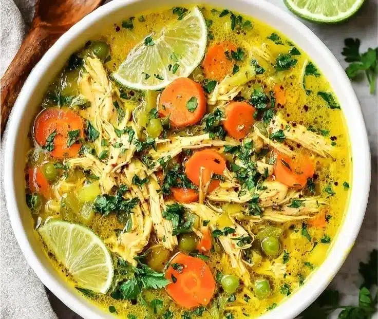 Anti-Inflammatory Turmeric Chicken Soup
