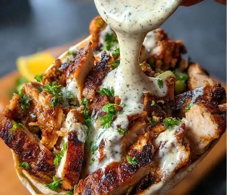 Chicken Shawarma with Garlic Sauce