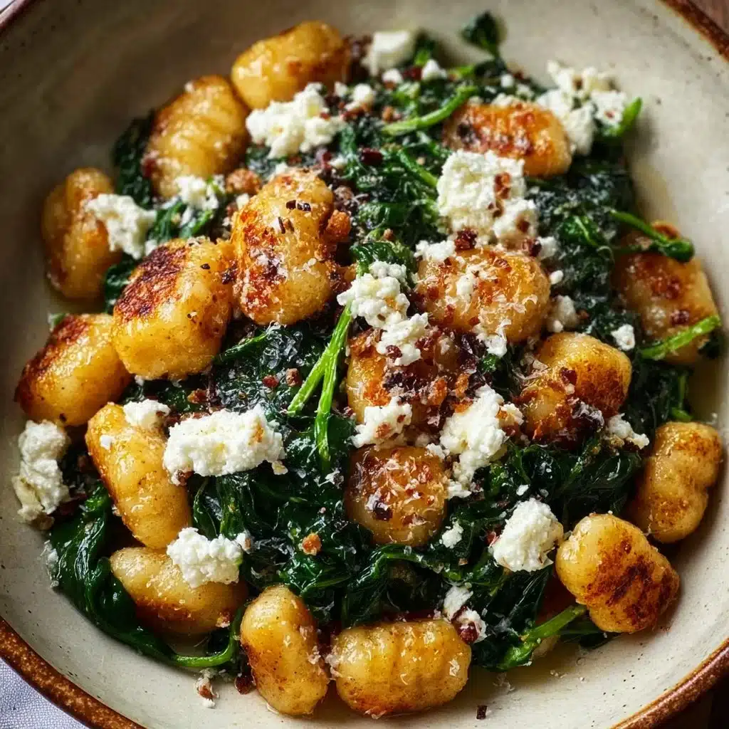 Creamy Gnocchi with Spinach and Feta