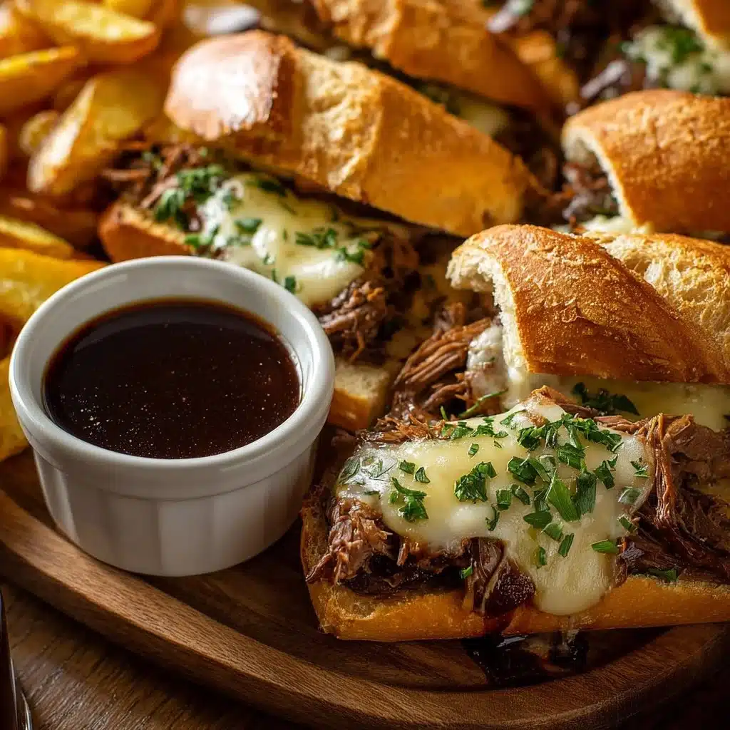 Crockpot French Dip Sandwiches