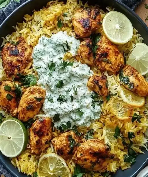 Dump And Bake Chicken Tzatziki Rice for Effortless Flavor