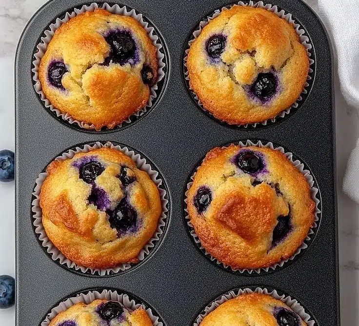 Hearty blueberry protein muffins baked to perfection, nutritious and delicious