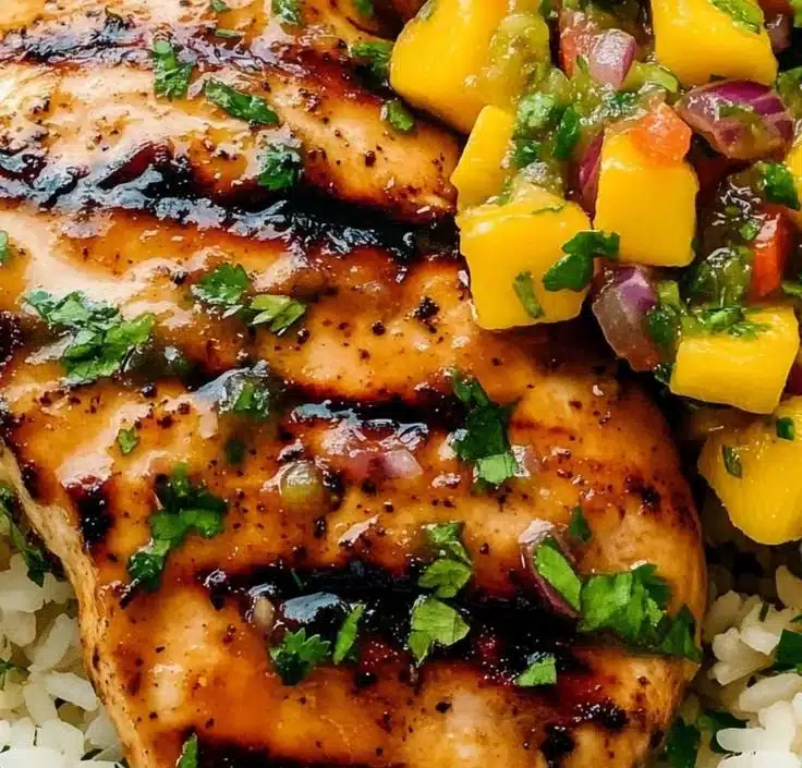 Honey Lime Chicken with Mango Salsa