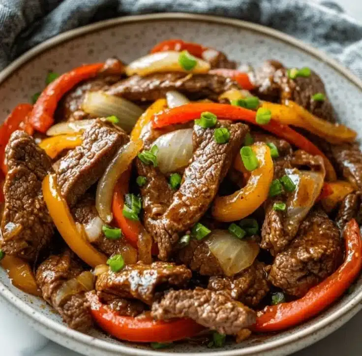 Keto Beef Pepper Steak