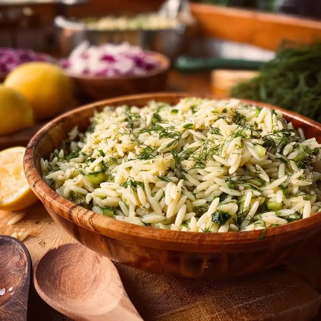 Lemon Dill Orzo Salad