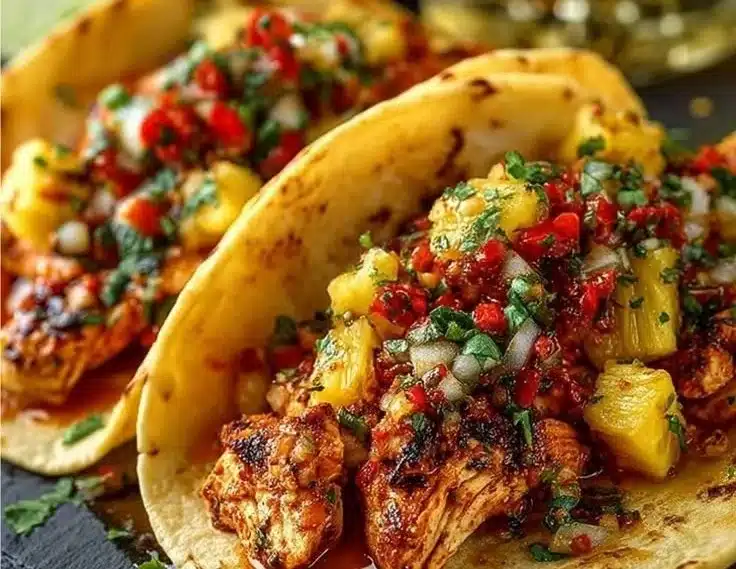 Pineapple Chicken Tacos