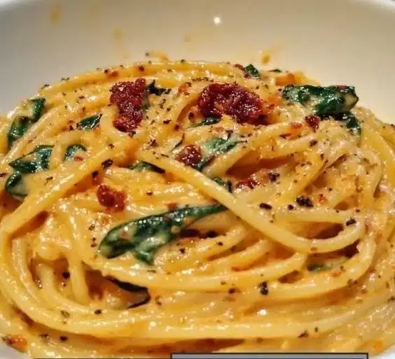 Spaghetti & Spinach with Sun-Dried Tomato Cream Sauce: An Incredible Ultimate Recipe