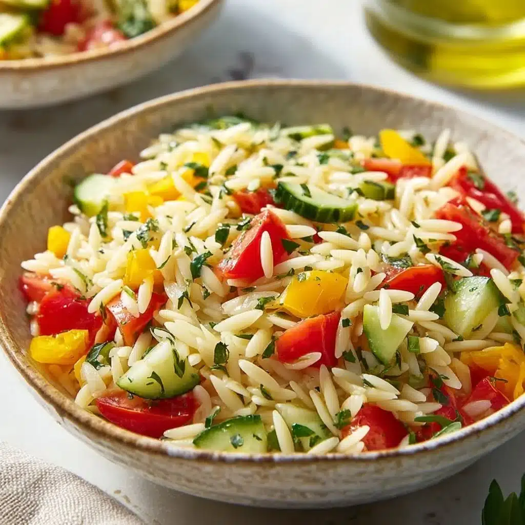 Zesty Lemon Orzo Pasta Salad