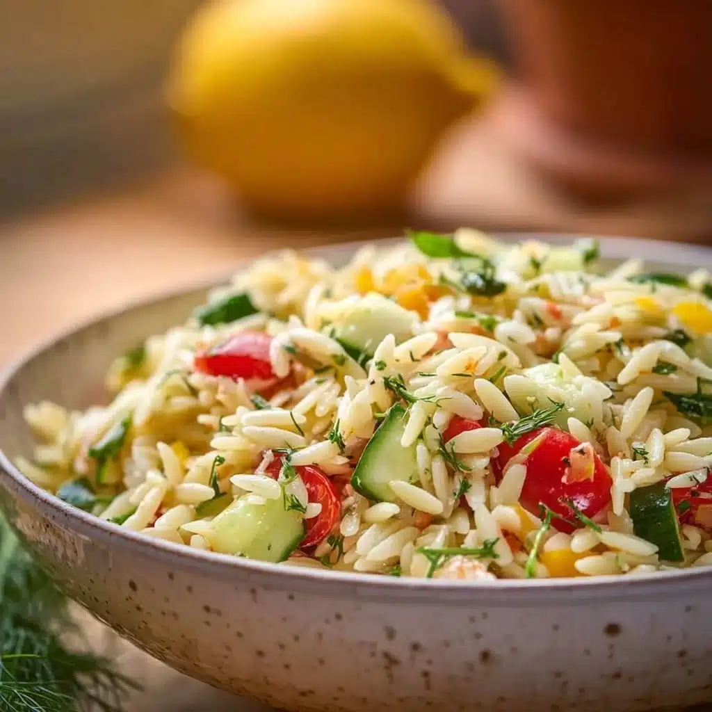 Zesty Lemon Orzo Pasta Salad