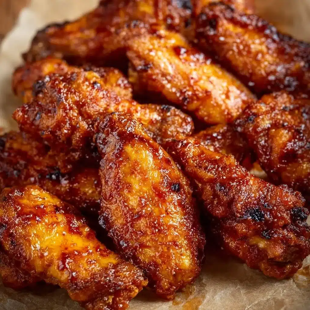 Air fried buffalo chicken wings served with dipping sauce
