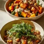 Healthy anti-inflammatory Glow Bowl with fresh ingredients