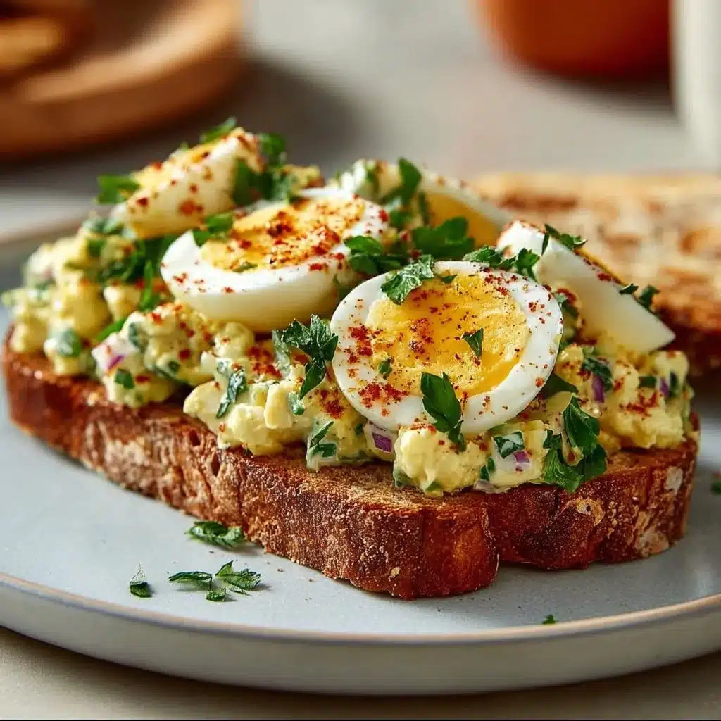 Avocado Egg Salad Toast Paprika