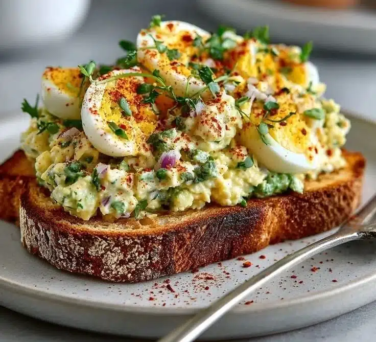 Avocado Egg Salad Toast Paprika