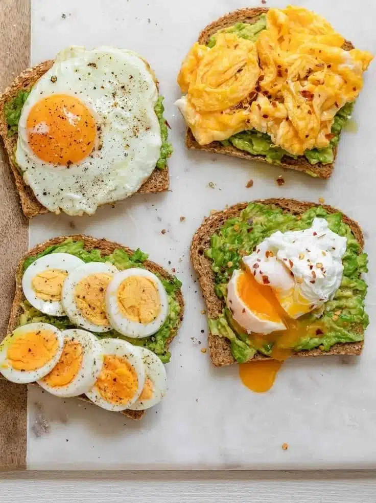 Avocado Toast with Egg - 4 Ways