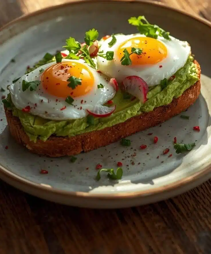 Avocado Toast with Poached Eggs