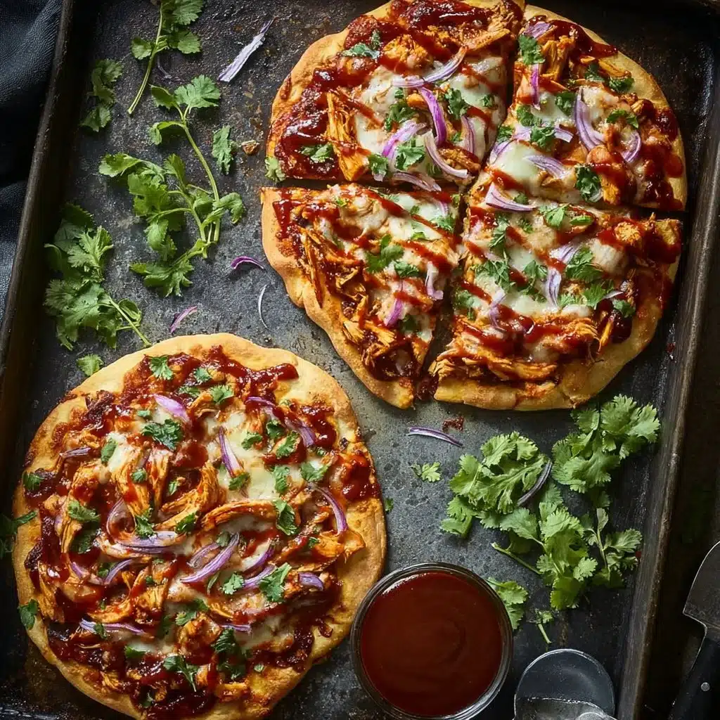 BBQ Chicken Tortilla Pizzas