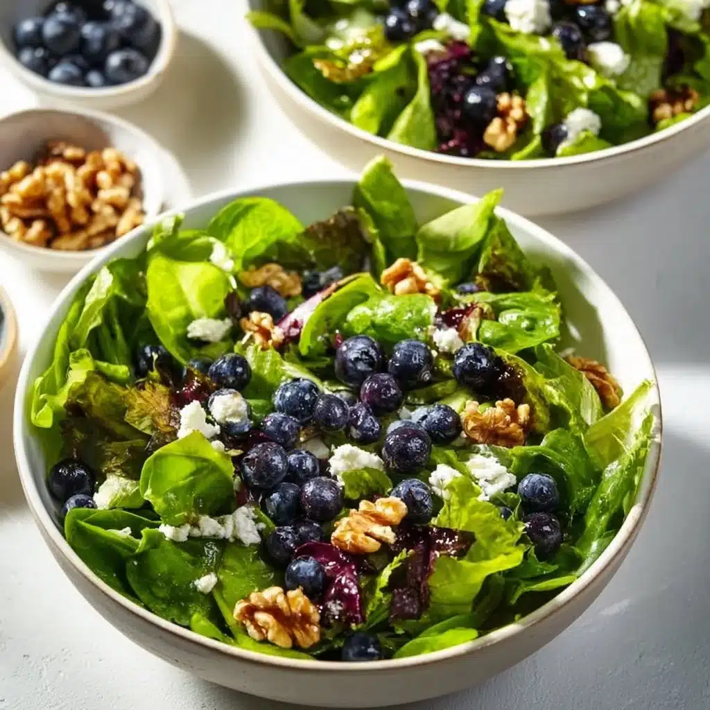 Delicious Easter Spring Salad featuring fresh greens and goat cheese