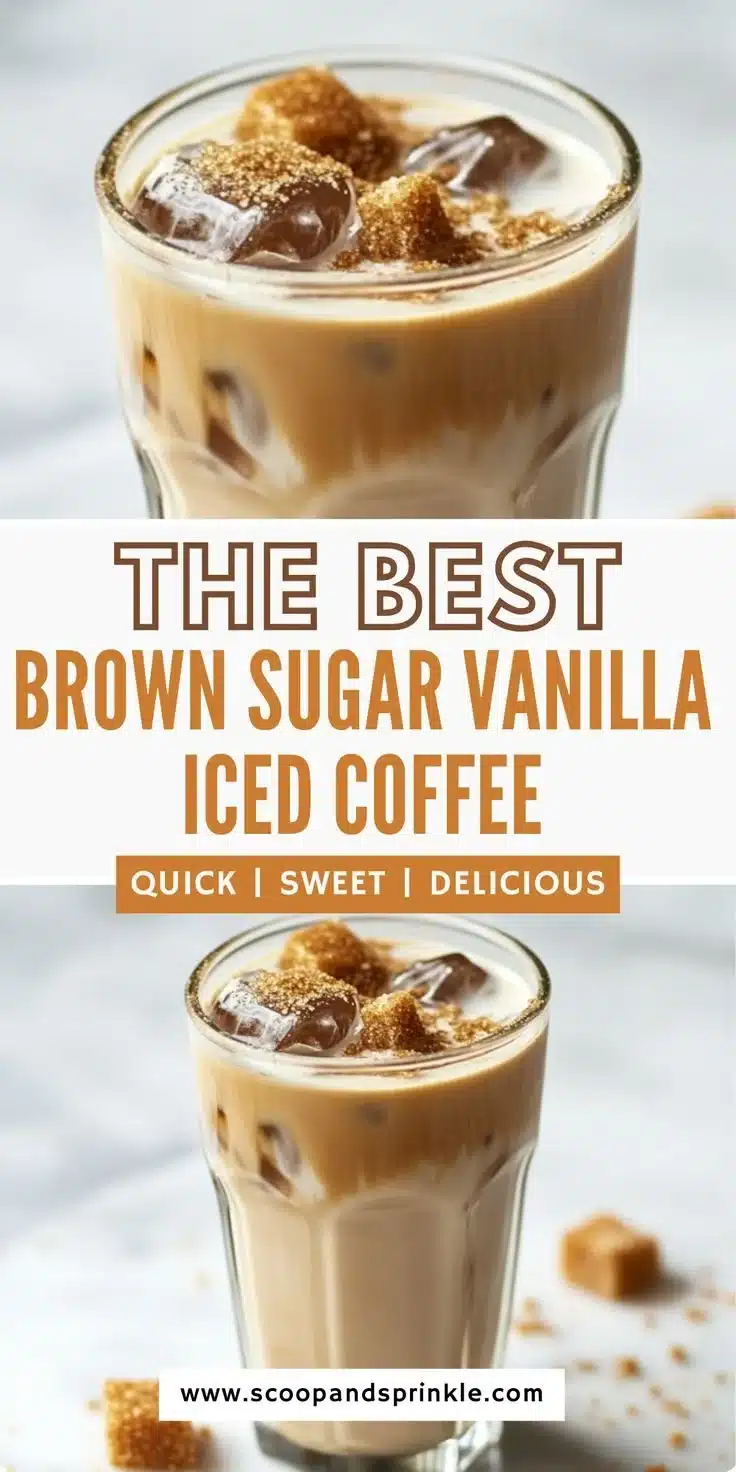 Brown Sugar Vanilla Iced Coffee