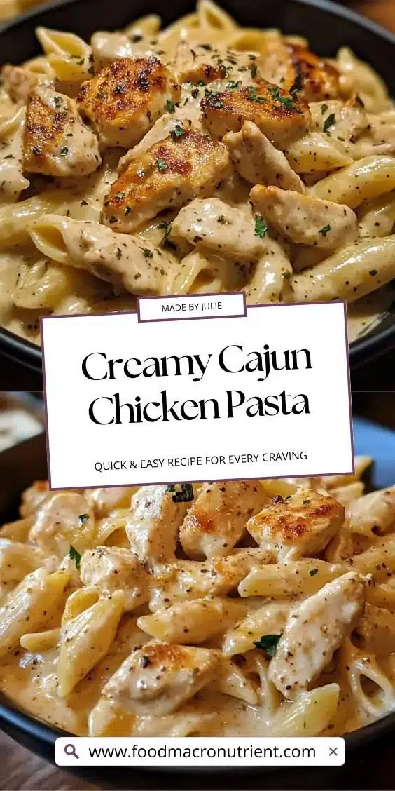 Creamy Cajun Chicken Pasta: A Bold, Flavor-Packed Dinner