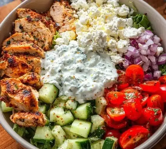 Greek Chicken Bowls