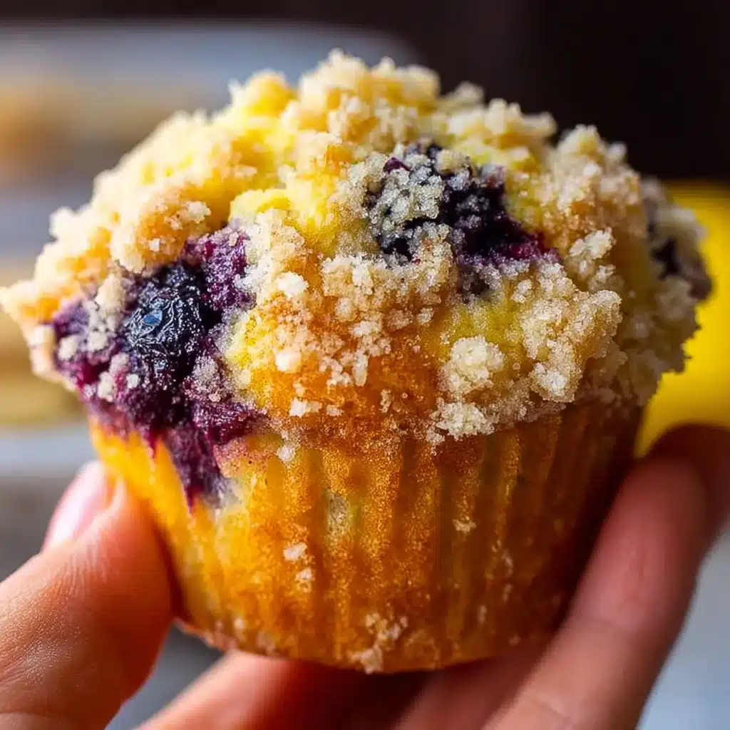 Greek Yogurt Lemon Blueberry Muffins