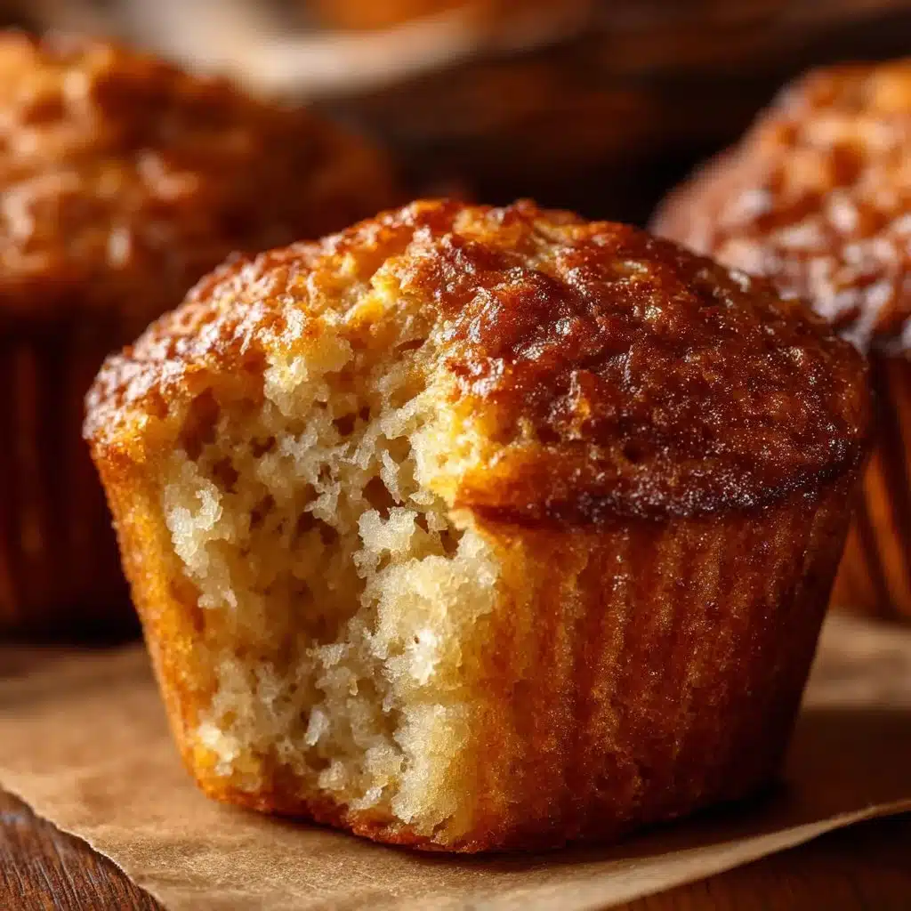 Healthy Greek yogurt banana muffins fresh from the oven