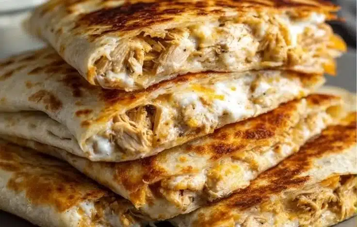 High-Protein Chicken Ranch Quesadilla