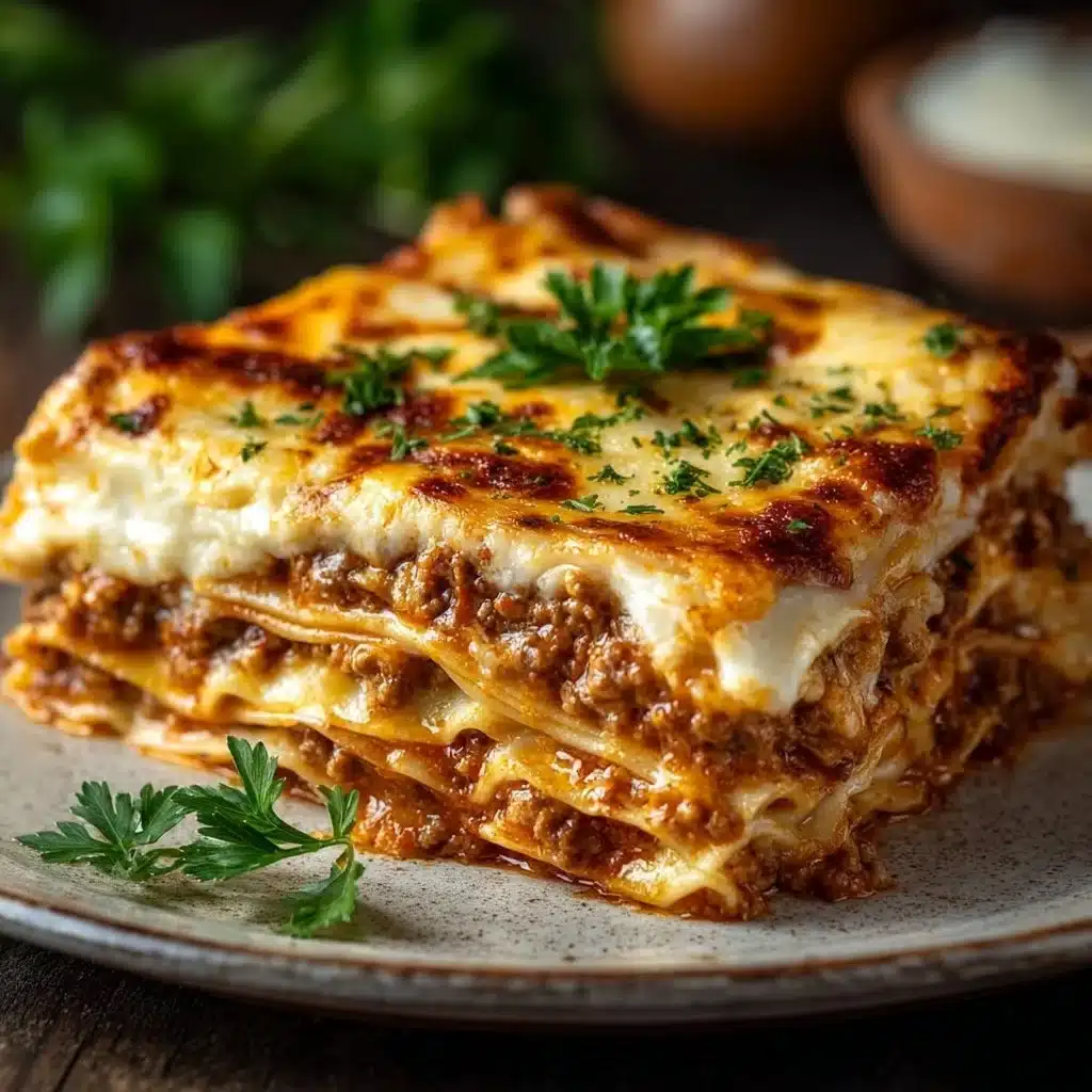 Delicious Keto Lasagna made with low-carb ingredients