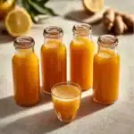 Lemon ginger immunity shots for enhanced health and immune support