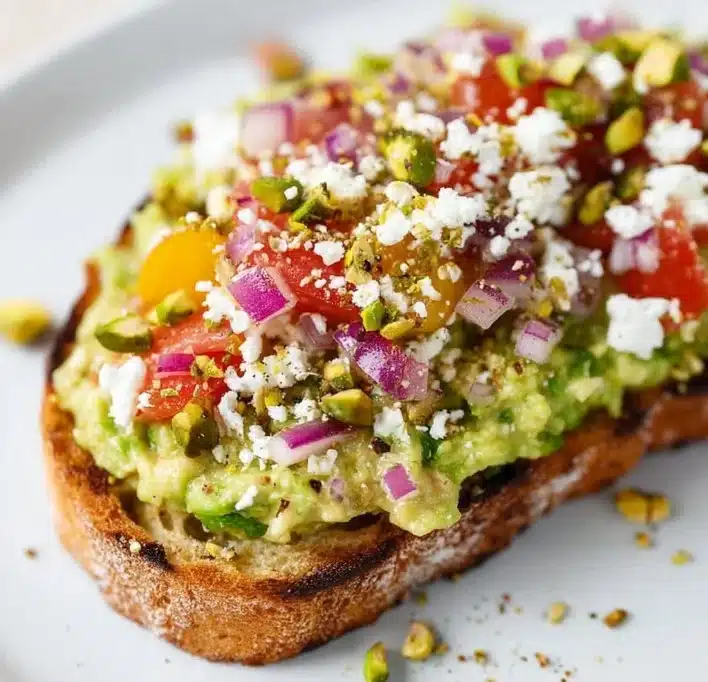 Delicious life-changing hummus served with avocado toast.