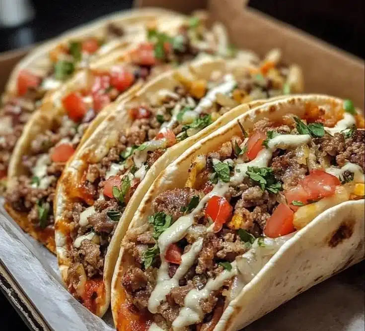Meat Lovers Pizza Tacos