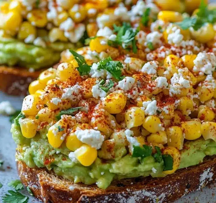 Mexican Street Corn Avocado Toast