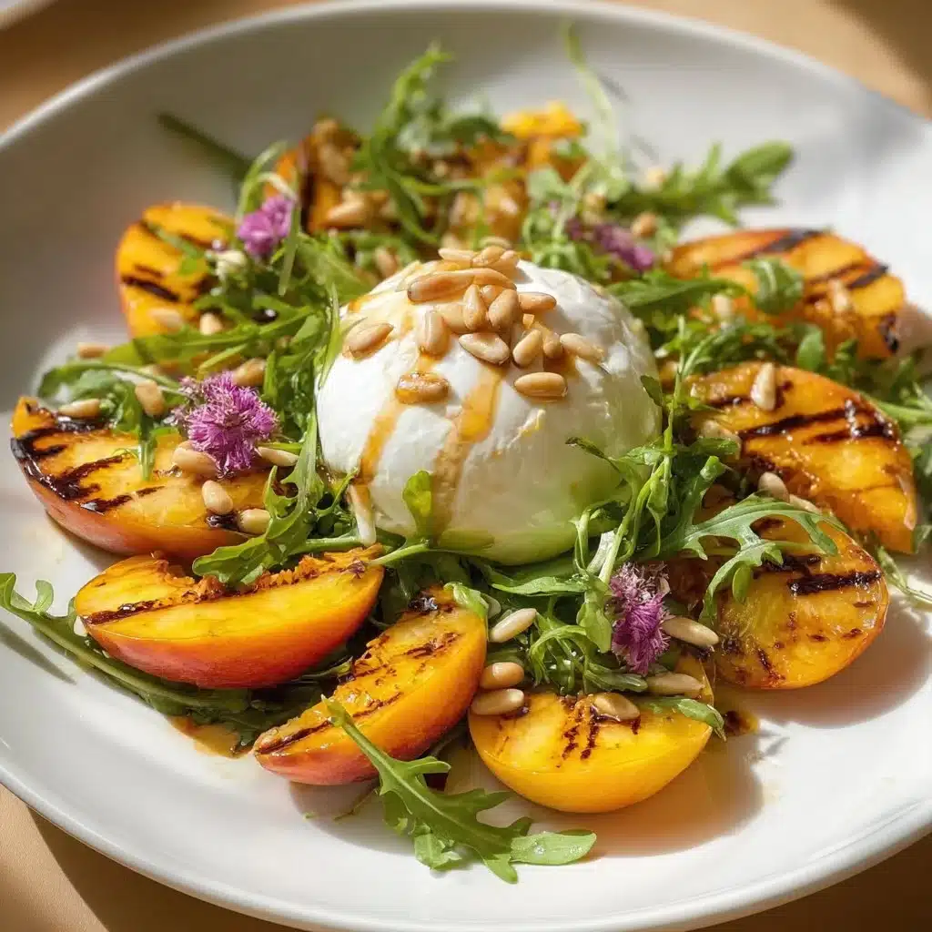 Peach Burrata Salad