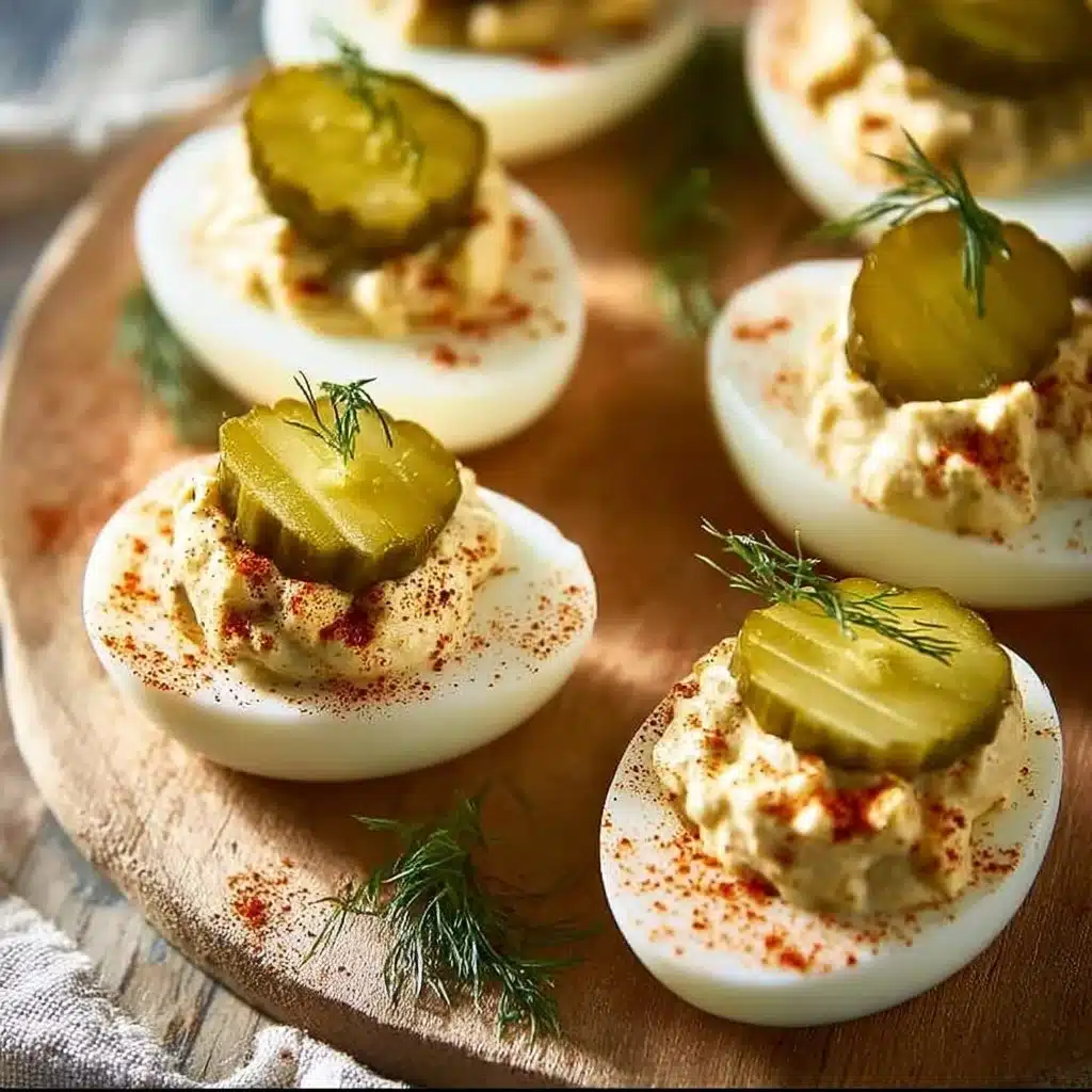 Pickle Lover Deviled Eggs