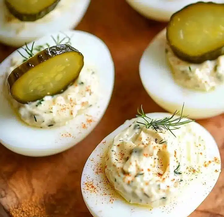 Pickle Lover Deviled Eggs
