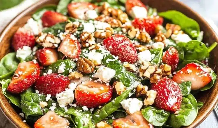 Strawberry Spinach Salad