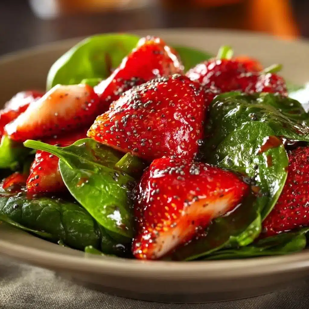 Strawberry Spinach Salad with Poppy Seed Dressing