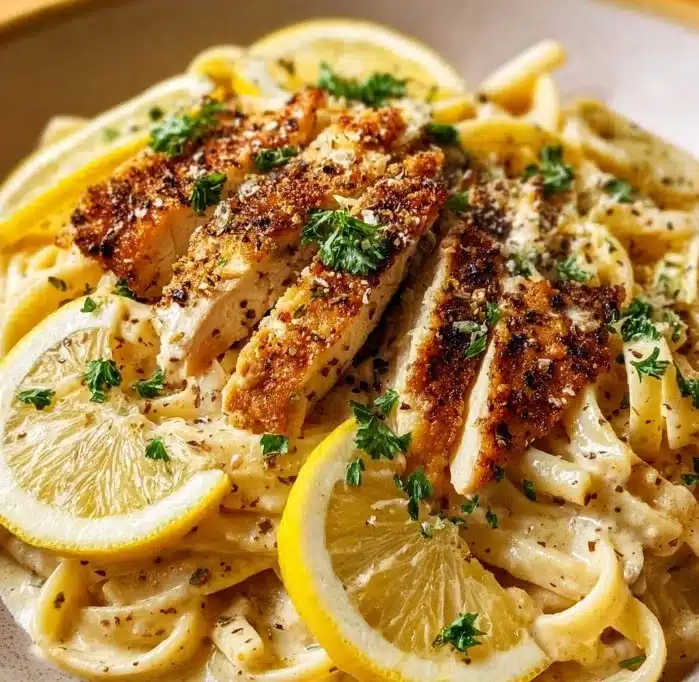 Zesty Lemon Pepper Chicken Pasta Recipe