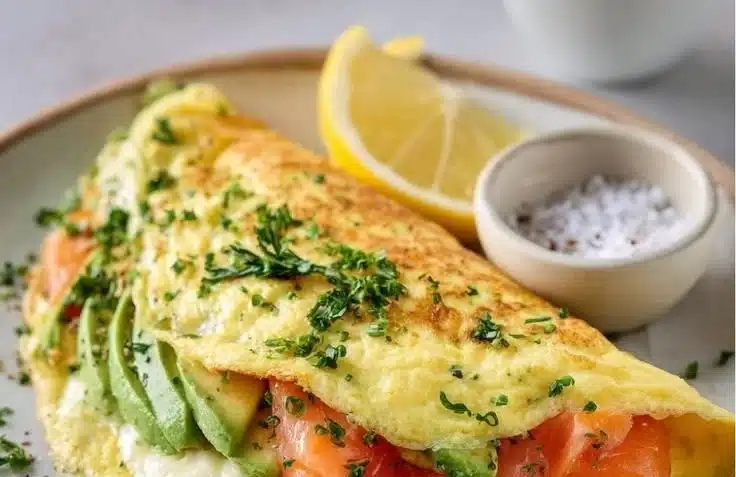 Avocado & Smoked Salmon Omelet